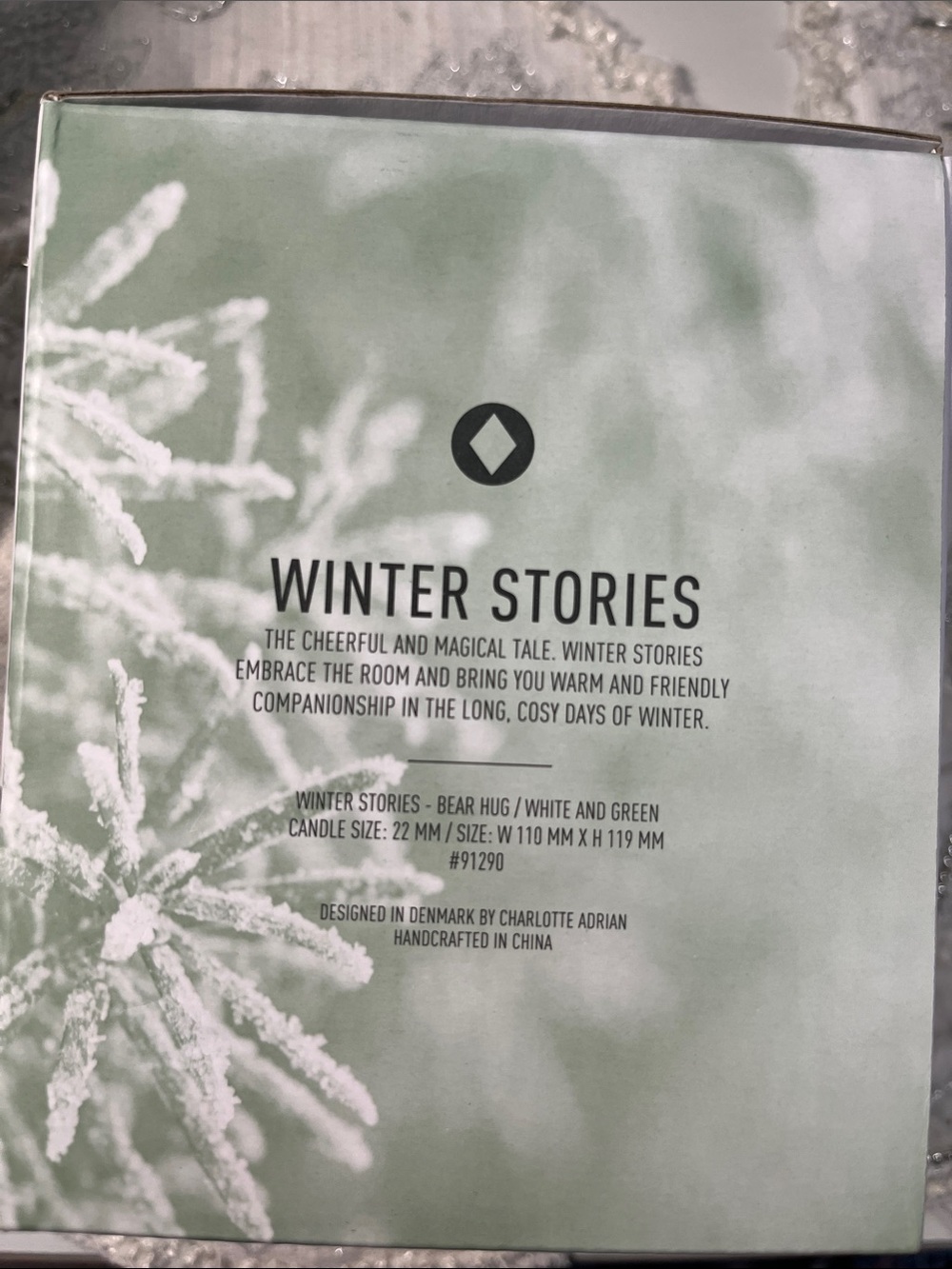 NIB Dottir Nordic Design Winter Stories Bear Hug Porcelain Candle Holder - Picture 3 of 10